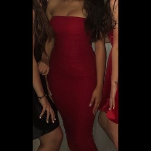 Sparkly red dress